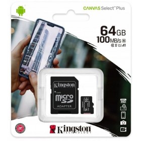 Karta Pamięci Kingston 64GB Canvas Select Plus + adapter