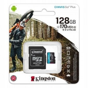 Karta Pamięci Kingston 128GB Canvas Go Plus + adapter