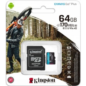 Karta Pamięci Kingston 64GB Canvas Go Plus + adapter